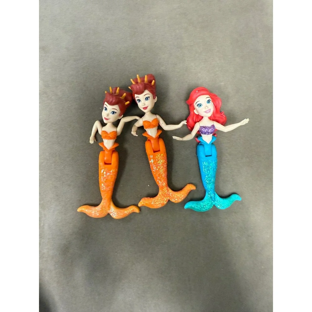 Disney Princess MagiClip Little Mermaid Lot Ariel, Adella, & Andrina No Dresses‎